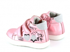 Купить Модель №7314 Демисезонные розовые ботинки для девочки ТМ Clibee - фото 3