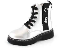 Модель №7293 Демисезонные серебряные ботинки для девочки ТМ Clibee