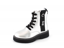Купить Модель №7293 Демисезонные серебряные ботинки для девочки ТМ Clibee - фото 4