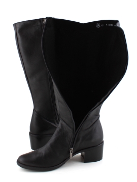 Купить Модель №7512 жіночі шкіряні чоботи чорні - фото 5